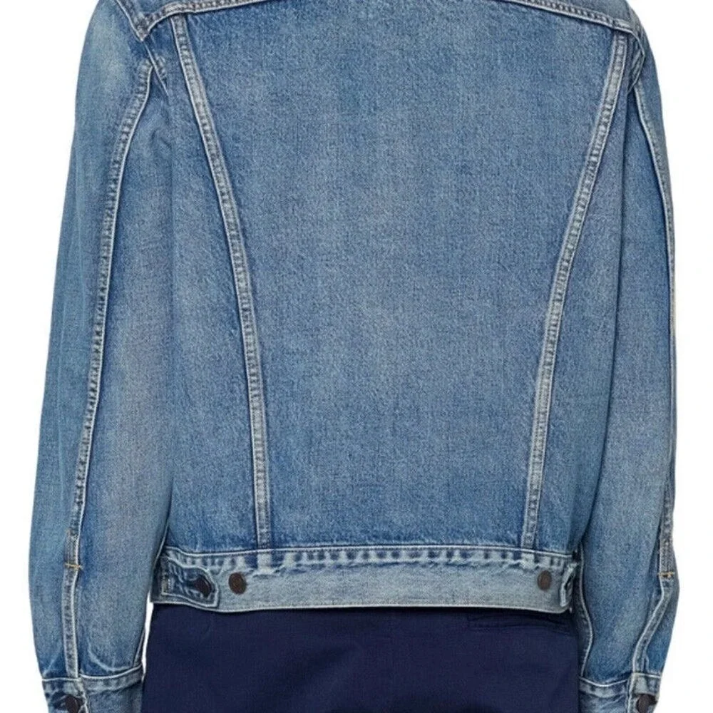 Levis Men's Trucker Jacket Denim Cotton Button Front Vintage Style Classic Large